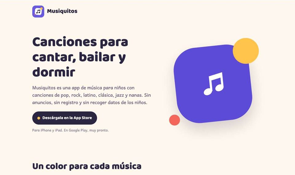 Página de Musiquitos